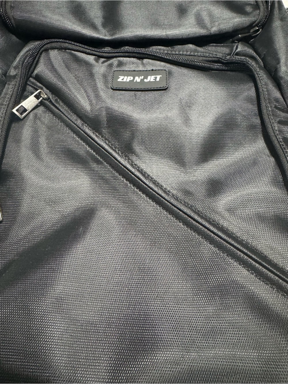 ZIP ’N JET Black Computer Backpack with USB Charging Port
